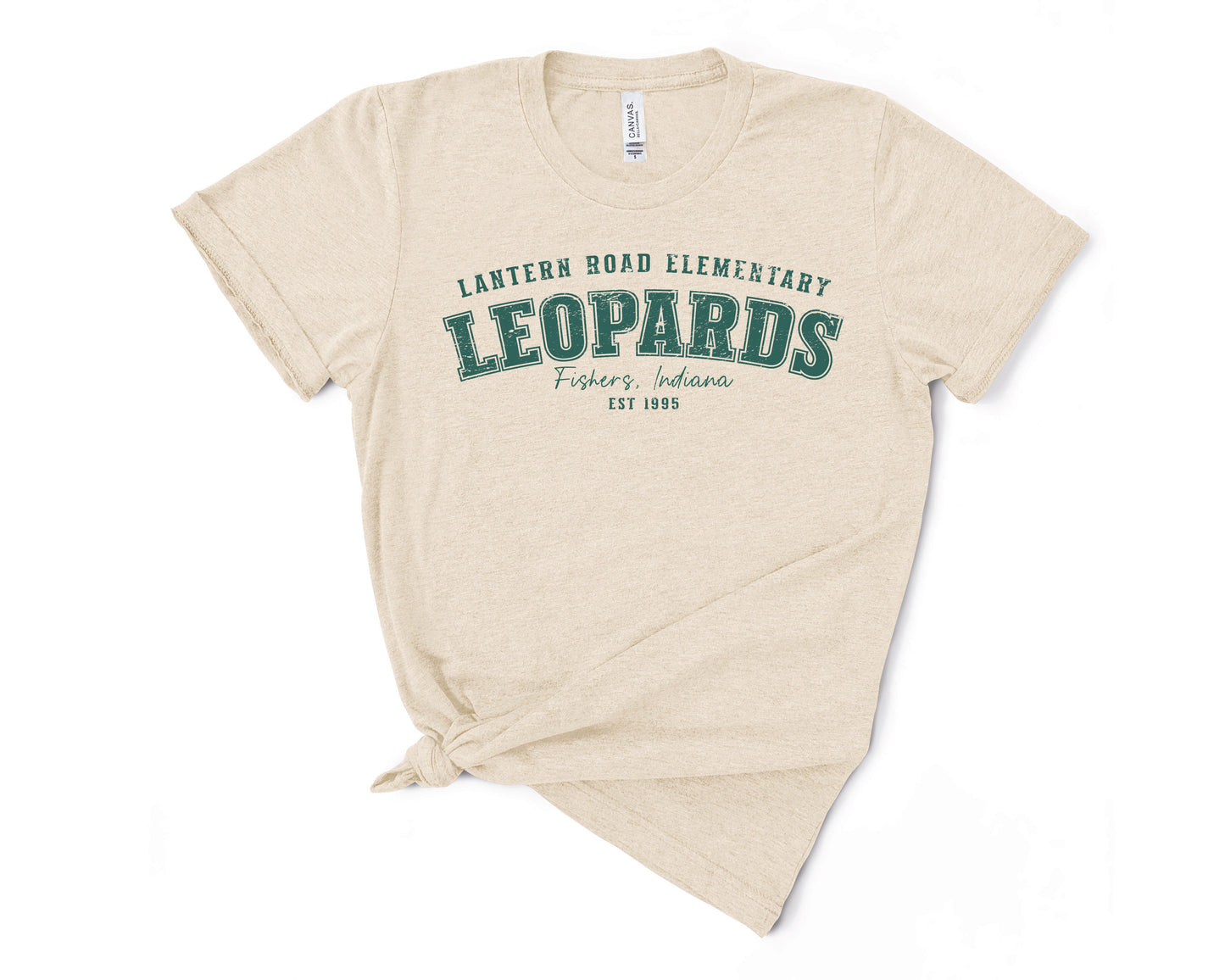 Lantern Road Elementary - Vintage Collegiate Style Triblend Tee - (Green Ink)