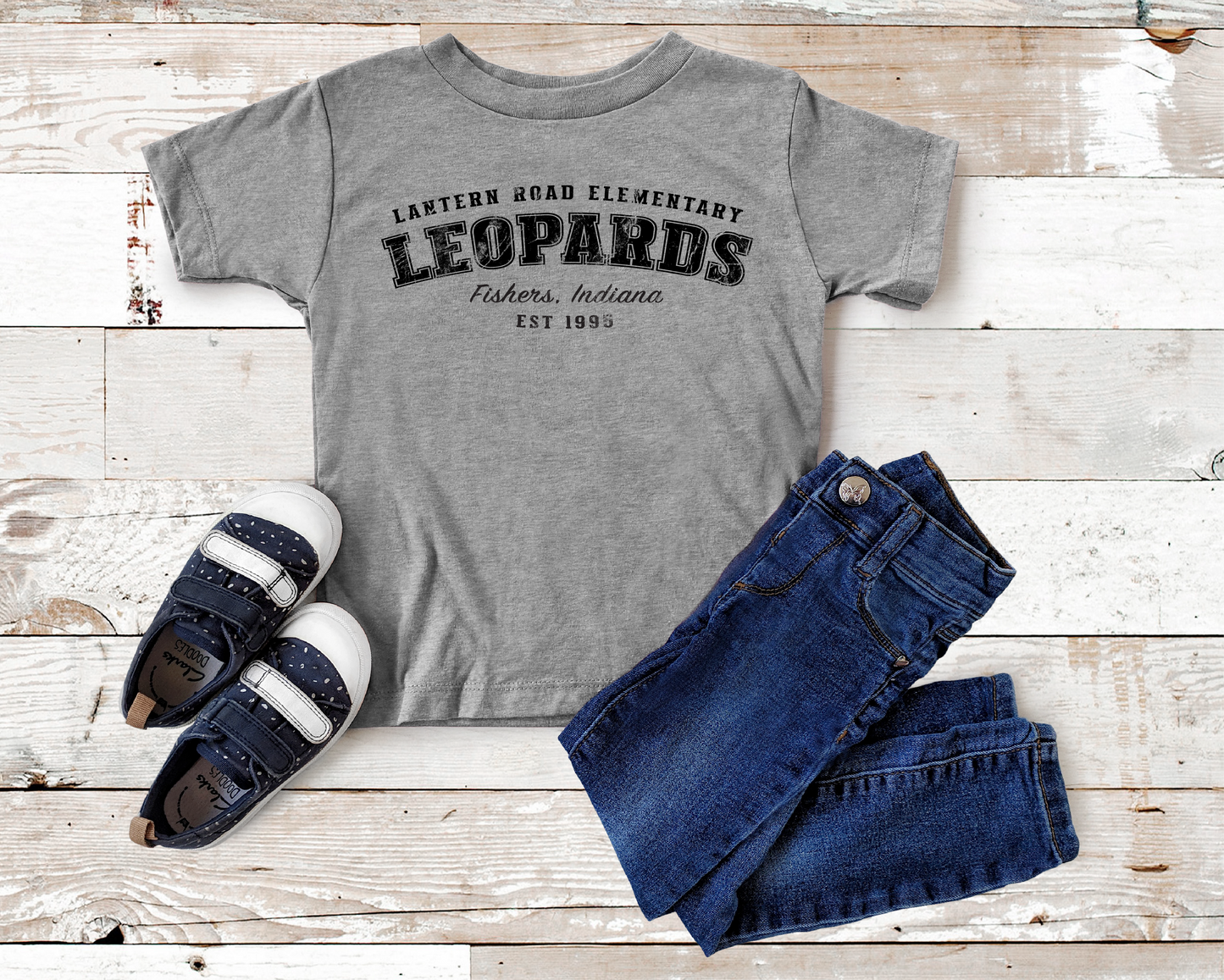 Lantern Road Elementary - Vintage Collegiate Style Triblend Tee - (Black Ink)