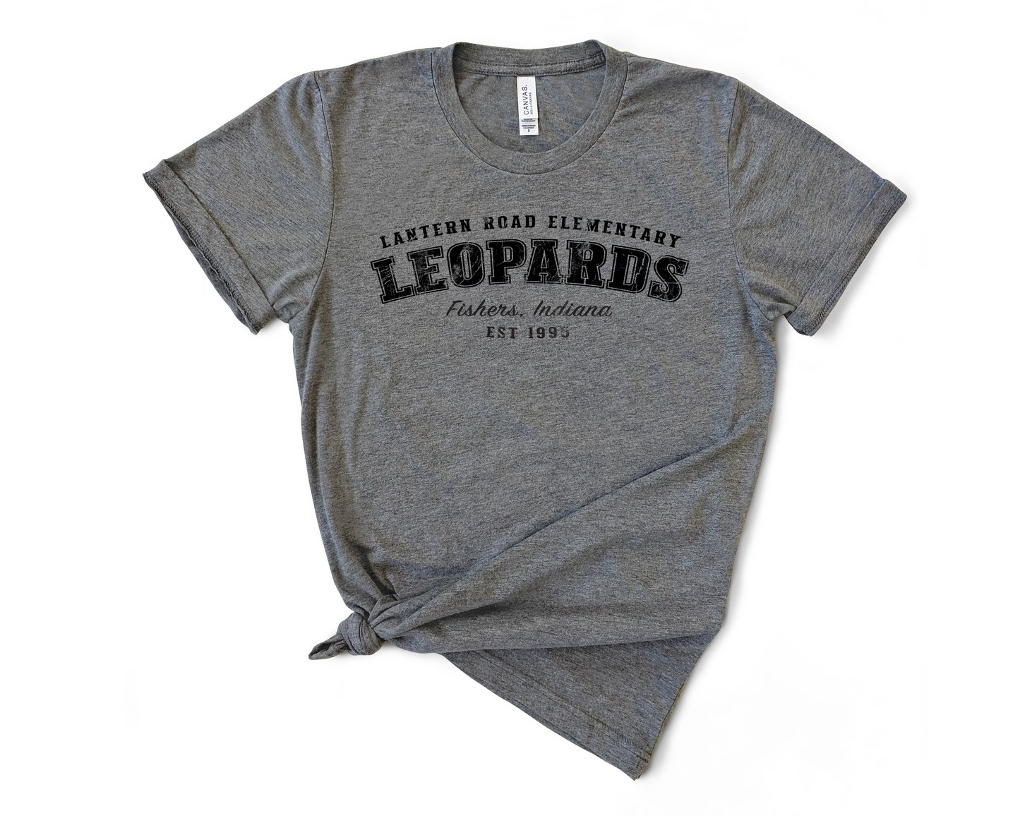 Lantern Road Elementary - Vintage Collegiate Style Triblend Tee - (Black Ink)