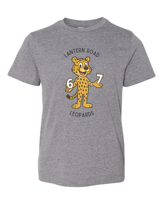 LRE- Lantern Road Leopards "67" - Granite Heather Tee
