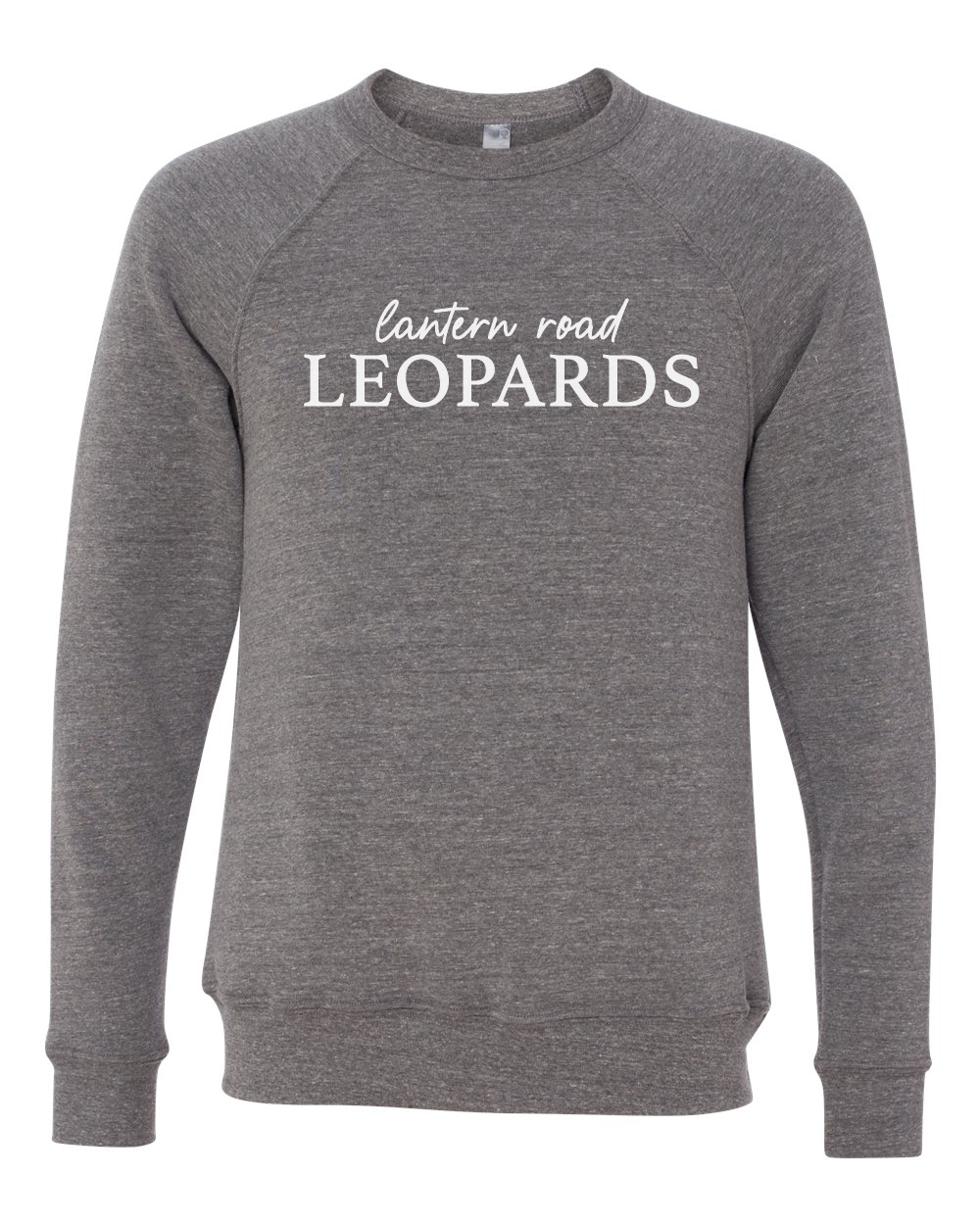 LRE - Adult *PUFF Print* Lantern Road Leopards Raglan Crewneck