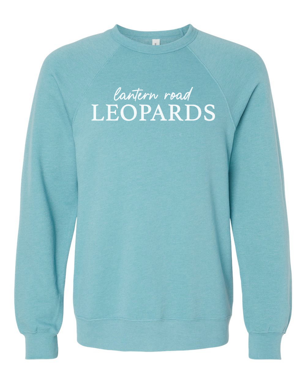 LRE - Adult *PUFF Print* Lantern Road Leopards Raglan Crewneck