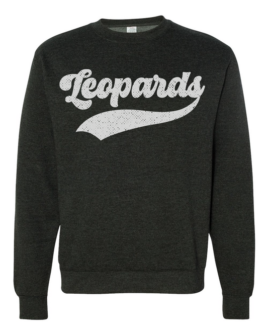 LRE- Retro Leopards Script (White Ink) Crewneck Sweatshirt