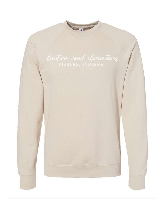 LRE- Lantern Road Elementary Script - Sand Crewneck