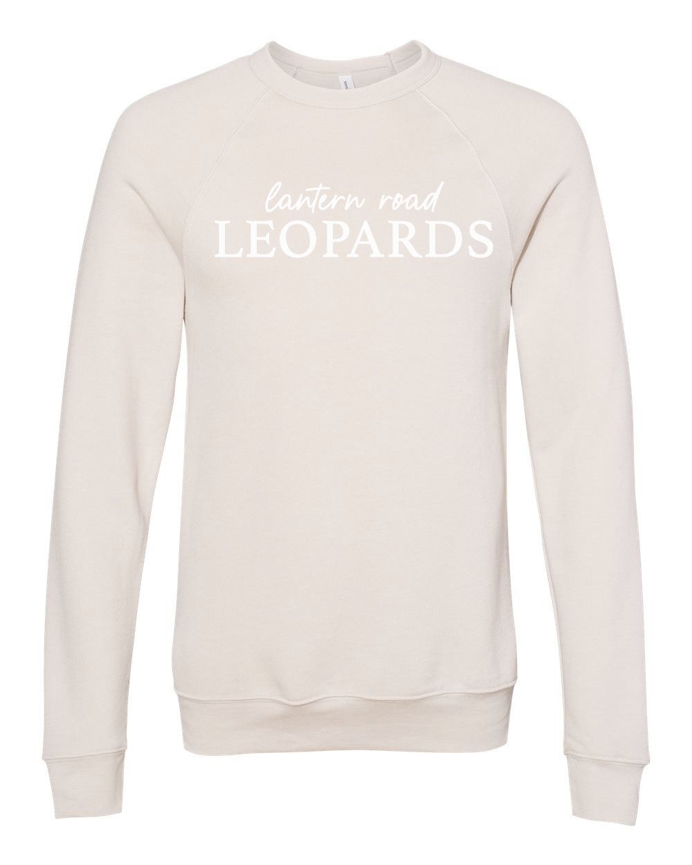 LRE - Adult *PUFF Print* Lantern Road Leopards Raglan Crewneck